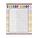 Fun Express Sunday School Attendance Sticker Chart - Colorful Engaging Design for Tracking Kids Attendance and Rewarding Progress - Perfect for Positive Reinforcement in Religious Education - 6 Pieces