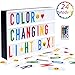 Color Changing Light Box with 100 Letters and Remote Control, LED Cinematic Light Box A4 Size with USB Cable