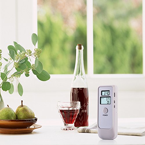 Professional Digital Breathalyzer, FitMaker Portable Breath Alcohol Tester with LCD Screen for Home Use - Thumbnail 7