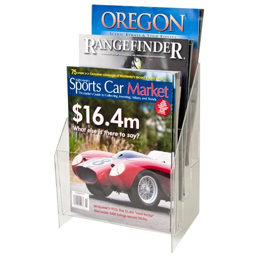 image for Clear-Ad - MPF-8511-3 - Premium Acrylic 3 Pocket Brochure Holder 8.5x1