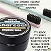 Teeth Whitening Activated Charcoal Toothpaste Kit - All Natural Organic Coconut Charcoal Powder With 2 Toothbrushes. Safer Alternative to Tooth Whitener Strips or Gel.