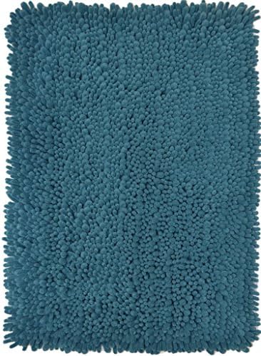 Luxurious Bathroom Rugs by Momentum Home | Plush Non-Slip Bath Rugs | Stylish, Absorbent, 100% Machine Washable | Modern Bath Shag Bath Mats | 24 X 40 | Teal