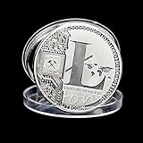 Buildent(TM) Commemorative Coins Silver Plated 25 LTC Litecoin Vires in Numeris Medallion New Coin