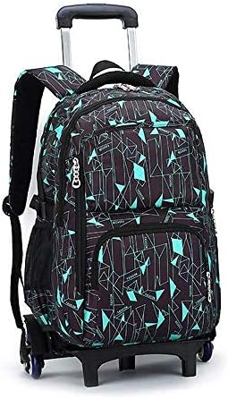 YEXIN Rolling Backpacks for Kids, School Bags with Wheels Travel Bag Rucksack for Girls (Color : B)