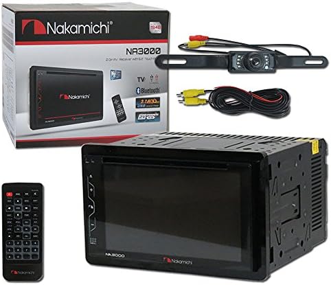 Nakamichi Car audio Double Din 2DIN 6.2 DVD MP3 CD stereo built-in Bluetooth with TV Ready & DCO Waterproof Backup Camera with Nightvision