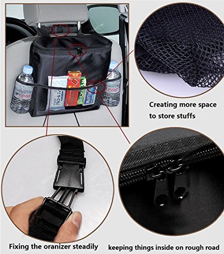 image for G1-Tech 2-pack Car Seat Back Organizer Baby Backseat Organizer Multi P