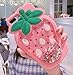 C CASESOPHY Glitter Liquid Floating Stars Pink Strawberry Case for iPhone 7 Plus / 8 Plus Large Size 3D Soft Silicone Ultra Thick Protective Cute Fresh Bling Shiny Bold Gift Kids Women Teens Girls
