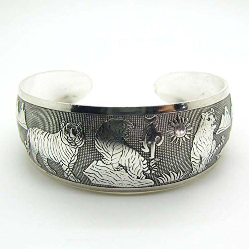 Maggie Tibetan Silver Chinese Tiger Totem Bangle Bracelet