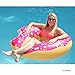 Play Platoon Jumbo Donut Pool Float - Gigantic Pink Donut Inflatable - Fun for The Beach or Pool, Includes Patch Kit