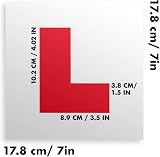 KEPLIN Haltons Magnetic L & P Plates 4 Pack 1.3mm PVC UK DVSA compliant view 2