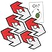 ColorBoxCrate Pokemon Go Trade Stickers, 6 Pack, Includes 5 Trade Decals plus 1 Hatching Oh Egg Decal (Red Team Valor Trade Stickers)