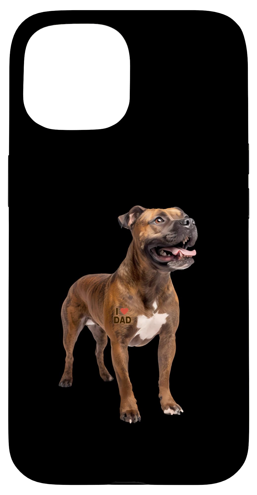 I Love Dad Staffordshire Terrier Case for iPhone 15