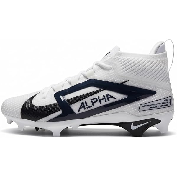Nike Alpha Menace Elite 3 Football Cleats Men’s Size 13.5 Black White FZ7701-001 Nike Alpha Menace Elite 3 Football Cleats Men main image 4