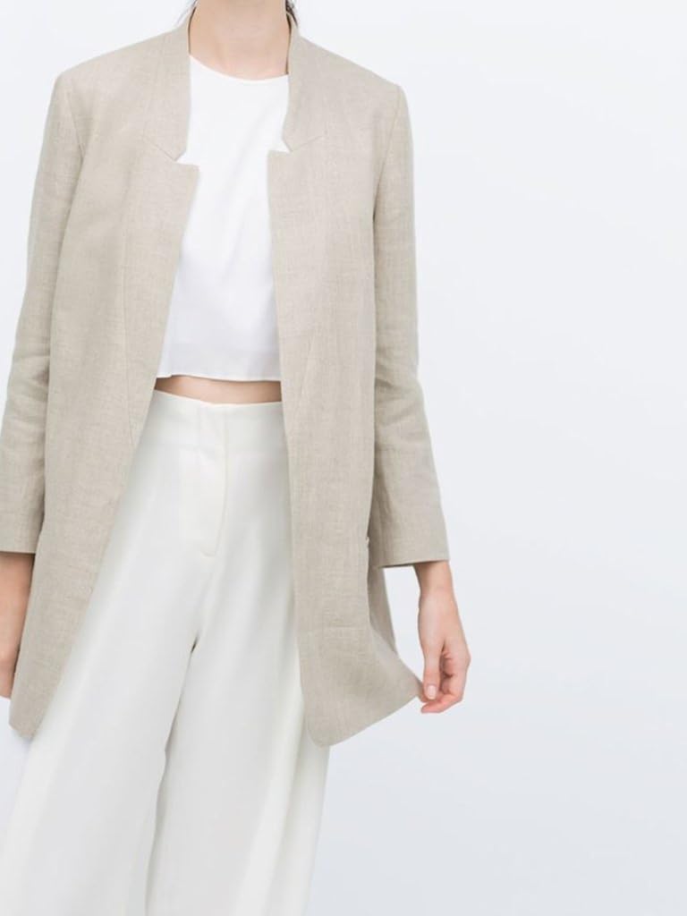 zara linen jacket womens