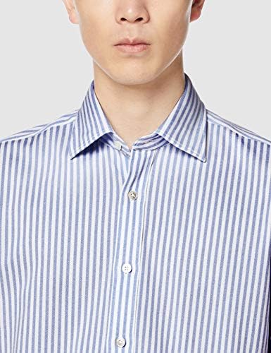 Amazon エストネーション 鹿の子半袖シャツ メンズ S ダークネイビー シャツ 通販