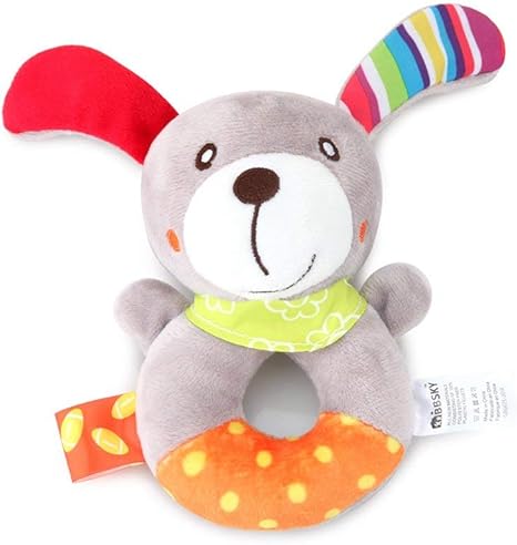 Baby Ring Hochet Jouet Bebe Waggles Peluche Animal En Peluche Chien Chien Anneau Hochet Nouveau Ne Nourrissons En Peluche Hochet Jouets Amazon Co Uk Welcome
