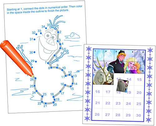 Lee Publications Frozen 2 No Mess Activity 3 Pack for Girls: Sticker Puzzler Pack, Invisible Ink Coloring Book, and Magnetic Paperdoll Dress Up Set - Thumbnail 4