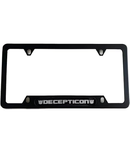 Transformers Decepticon Stone Logo Aluminum License Plate – 6x12 – Mako MA1039