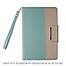 Thankscase Case Compatible for iPad Mini 4, Rotating Case Cover with Wallet and Pocket with Hand Strap with Auto Sleep/Wake Function for iPad Mini 4 2015 (Gold Jade)