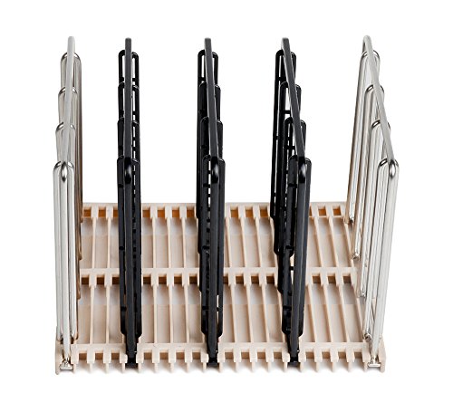 EVERIE Weight-Added Sous Vide Rack Divider for Sous Vide Even Heating, 5 Count Plastic Dividers and 2 Stainless Steel Sous Vide Weights, Black - Thumbnail 4