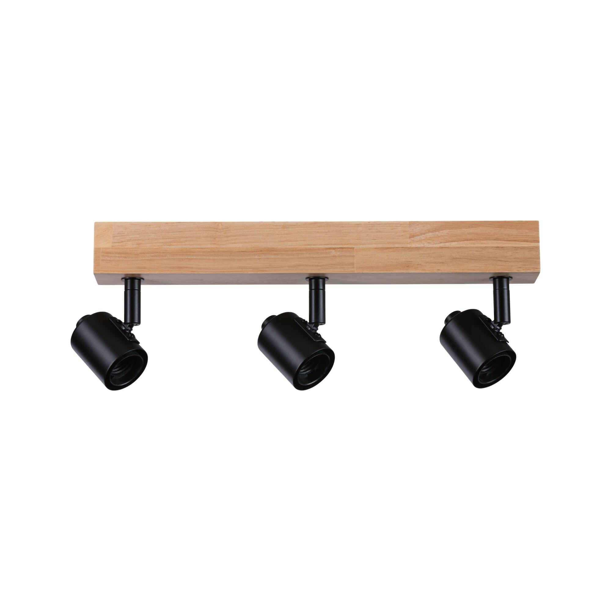 Paulmann Arvid 66772 Spotlight 3-Bulb Max. 3 x 20 Watt Ceiling Light Black Wood Metal E27 — image 1