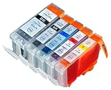 5 Pack Compatible Canon CLI 8 , CLI-8 , CLI8 , PGI 5 , PGI-5 , PGI5 1 Cyan, 1 Magenta, 1 Yellow, 1 Small Black, 1 Big Black for use with Canon Pixma iP4200, Pixma iP4300, Pixma iP4500, Pixma iP5200, Pixma iP5200R, Pixma MP500, Pixma MP530, Pixma MP600, Pixma MP610, Pixma MP800, Pixma MP800R, Pixma MP810, Pixma MP830, Pixma MX850. Ink Cartridges for inkjet printers. PGI-5BK, CLI-8BK, CLI-8C, CLI-8M, CLI-8Y © Blake Printing Supply