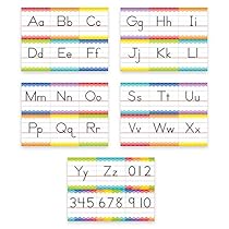 Creative Teaching Press Painted Palette Traditional Manuscript Alphabet Bulletin Board (7055)