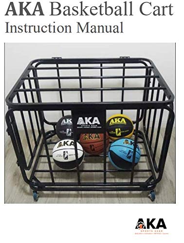 image for AKA Sports Gear AKA Basketball Equpment Cart | Ball Storage for Soccer