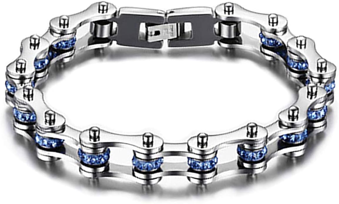 Bracciale Uomo LUCKY2+7 In Acciaio Inox Con Chiusura Magnetica - Catena Franco Link, Regolabile