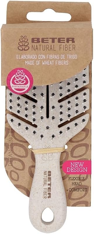 Beter- escova de cabelo esqueleto anti-tração mini de fibra natural feita de fibras de trigo, desembaraçante anti-emaranhado e anti-quebra, modelagem suave e sem puxar, para todos os tipos de cabelo