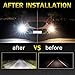 morefulls H3 LED Fog Lights Bulbs Lamp 6000k 1600 Lumens White With Projector Bright Fog Lights Bulb LED Bulb(Set of 2)