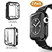 [2-Pack] UBOLE Case for Apple Watch Screen Protector 42mm, One Soft TPU All-Around Black Cover and One Protective Bumper iWatch Case Both for Apple Watch Case Series 3, Series 2 (Black, 42mm)