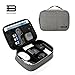 BAGSMART Electronics Travel Organizer Bag for Adaptors, Chargers, iPhone, ipad air, ipad Mini, 9.7'' Ipad Pro, Kindle, Grey