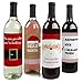 Big Dot of Happiness Funny Jolly Santa Claus - Christmas Party Decorations for Women and Men - Wine Bottle Label Stickers - Set of 4