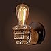 KWOKING Industrial Hand Shaped Wall Sconce Wall Decor UL Listed Vintage Wall Light Fixture for Bedroom Kitchen Restaurant (Left)