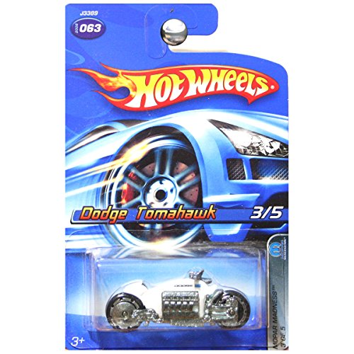 Hot Wheels 2006 Mopar Madness Dodge Tomahawk Motorcycle White #63