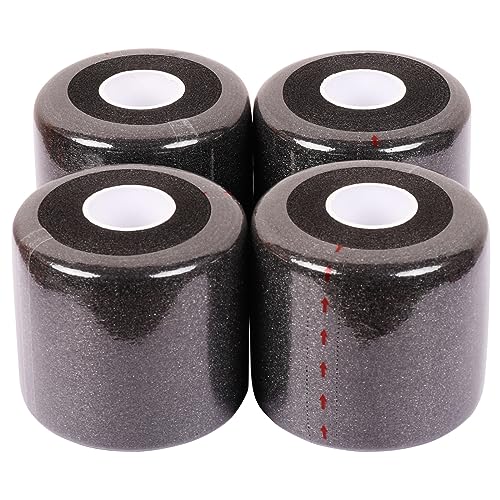 popbob 4 Pack Black Pre Wrap Tape Athletic Foam