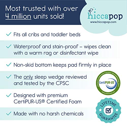 hiccapop Crib Wedge for Baby Mattress and Sleep Pricepulse