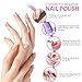 Gel Nail Polish Remover Tool - 600pcs Lint Free Nail Wipes 20pcs Nail Polish Remover Clips Cuticle Pusher Nail Brushes Nail File Nail Buffer BTArtbox Gel Polish Remover Tools Kit