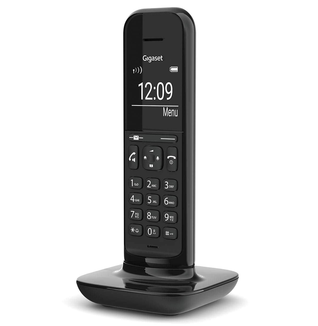 Gigaset CL394HX - Additional Handset Phone to Connect Cordless at Home - Modern Design, Hands-free, Deep Black [UK Version] [Without Base]