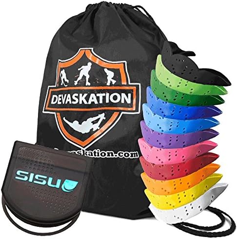 Sisu 1.6 NextGEN Mouth Guard With Case and Devaskation Drawstring Bag (orange)