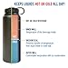 Fifty/Fifty Black Vacuum-Insulated Stainless Steel Bottle with Wide Mouth - 40 oz. Capacity