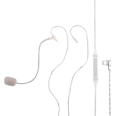 Linsoul Kiwi Ears S-Link Type-C Gaming IEM Cable with Boom Mic + Inline Mic | In Ear Monitor Cord with DAC+DSP, 3 Modes Smart Control, 1.2m Silver-Plated Wire with 2Pin Connector for Audiophiles