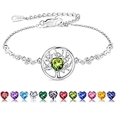 Iefil Valentines Day Gifts for Her - 925 Sterling Silver Tree of Life Bracelet, Anniversary Birthday Gifts for Her Wife Mom