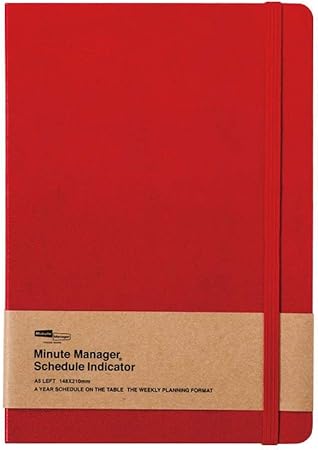 Amazon ハイタイド 手帳 21年3月始まり 4月始まり対応 ミニットマネージャー Ex レッド A5 レフト ウィークリー 手帳 文房具 オフィス用品 Amazon ハイタイド 手帳 21年3月始まり 4月始まり対応 ミニットマネージャー Ex レッド A5 レフト ウィークリー 手帳 文房具 オフィス用品