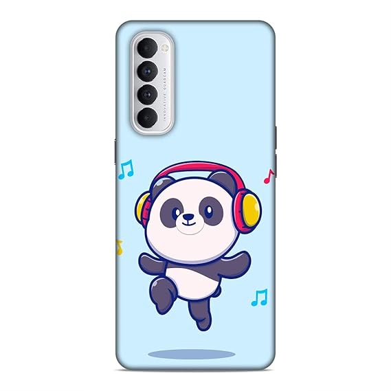 Cleok Lovely Cute Panda Dancing and listning Music Mobile Back case