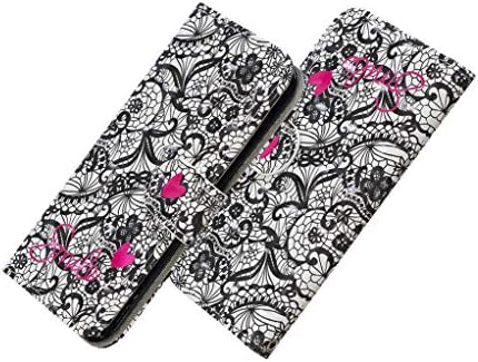 Huawei P20 Pro/P20 PLUS Leather Case Card Holder Yunbaoz Wallet Cover 3D Color Crystal Shining Aurora Refraction Mural Mandala Chimes Flower Pattern Stand Function Case Flip Cover 8