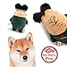 Pupperoni Pizza Chewy Squeaky Funny Silly Fuzzy Chubby Soft Plush Chew Fetch Cuddle Dog Toy Hilarious Parody Gag Gifts, Large