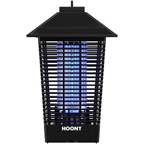 Hoont Powerful Electric Indoor Outdoor Bug Zapper and Fly Zapper Catcher Killer Trap – Protects Up to 1.5 Acre / Bug and Fly Killer, Insect Killer, Mosquito Killer – For Residential and Commercial Use