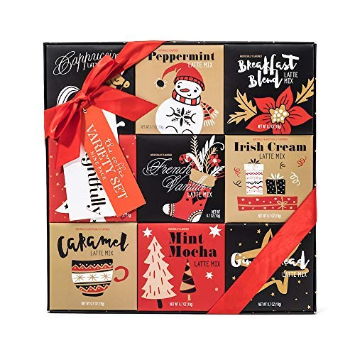 image for Thoughtfully Holiday Latte Variety Gift Set | 9 Different Seasonal Cof